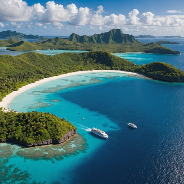 Quelles croisières offrent des excursions pour explorer les îles désertes dans le Pacifique Sud?