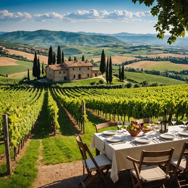 Quels sont les avantages de louer une maison de vacances en Toscane avec des cours de cuisine et des visites de vignobles?